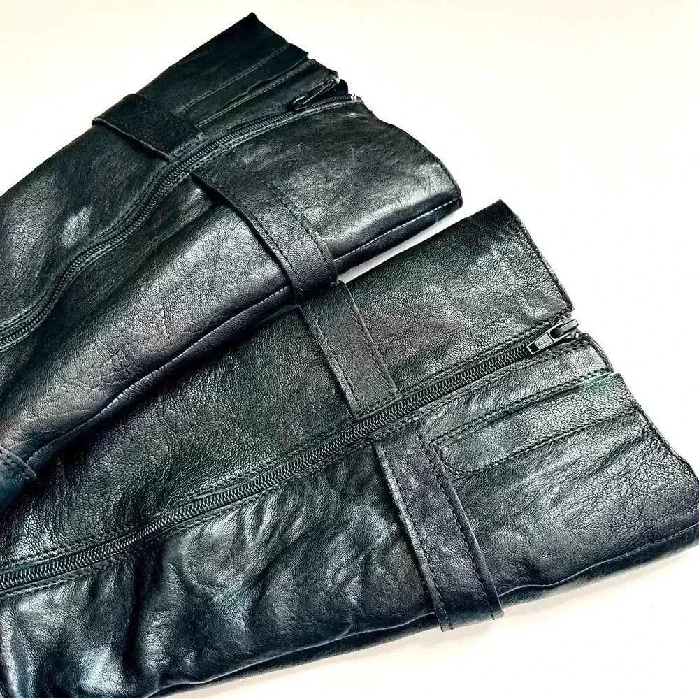 Alpe Made in Spain Leather Knee High Wedged Boots